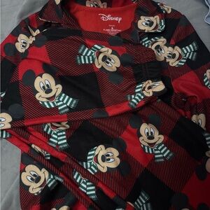 Disney Red and Black Mickey Mouse Kids Pajama Set